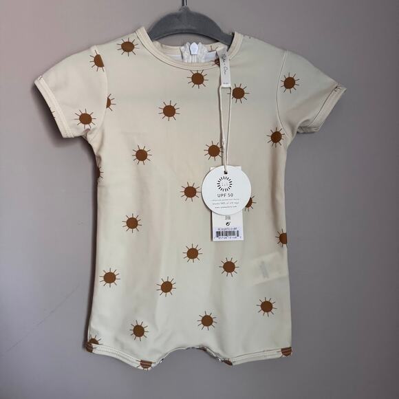 Sun-Print Kids Swim Romper - Picture 1 of 6